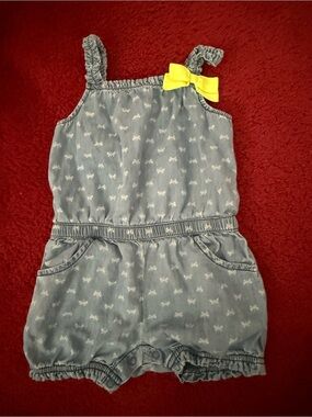 Gymboree Girls Button Bottom Overalls